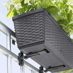 Emsa 515022- Casa Mesh Flower Pot-self-watering system - Granite