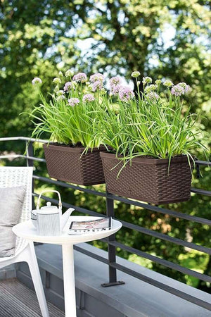 Emsa 515023- Casa Mesh Flower Pot-self-watering system - Mocha