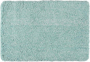 Wenko Turquoise Fluffy Microfiber Bath Mat