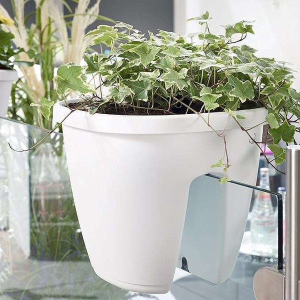 Emsa 515014 Casa Mesh Railing Pot- Mocha