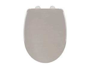 Wenko Self-closing toilet seat Tilos taupe Easy Close Thermoplastic