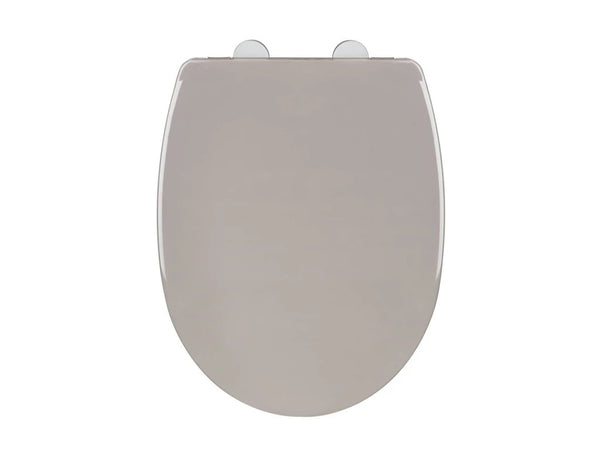 Wenko Self-closing toilet seat Tilos taupe Easy Close Thermoplastic