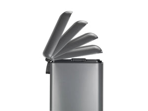 WENKO 30L Soft-Close Pedal Bin – in Silver or White