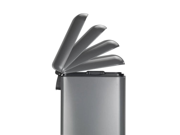 WENKO 30L Soft-Close Pedal Bin – in Silver or White