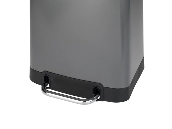 WENKO 30L Soft-Close Pedal Bin – in Silver or White
