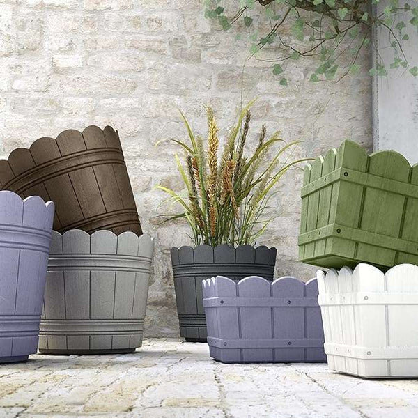 Emsa 515263 Country Flower Planter, White