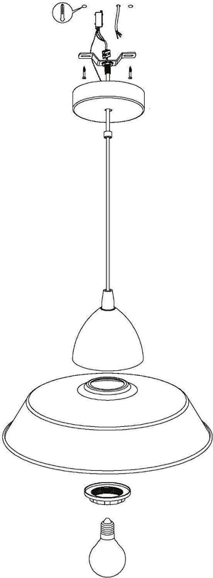 Eglo Auckland Ceiling Pendant Light - in Light Sand or Vintage Mint