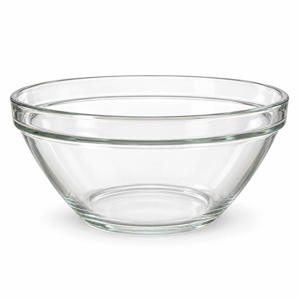Bormioli Rocco Pompei Glass Salad Serving Bowl – 23 cm & 26cm