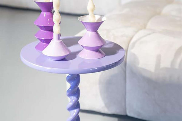 Side Table Gula – Lilac Side Table by By-Boo