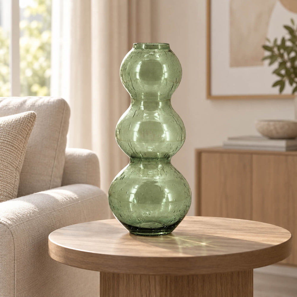 By-Boo Large Green Viva Handcrafted Vase