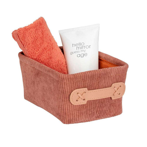 Wenko Anela Bathroom basket mini long, old pink