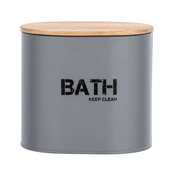 Wenk Gara Grey Bathroom Storage Box with Lid