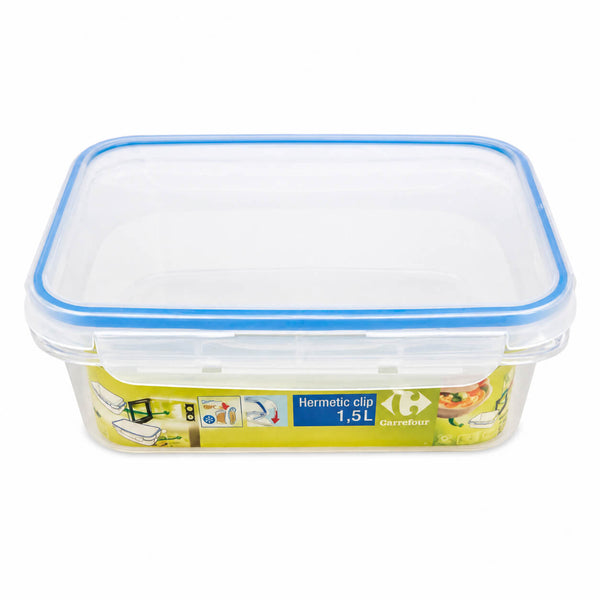 Carrefour Hermetic Click & Lock Food Storage Box – 1.5 L | BPA-Free