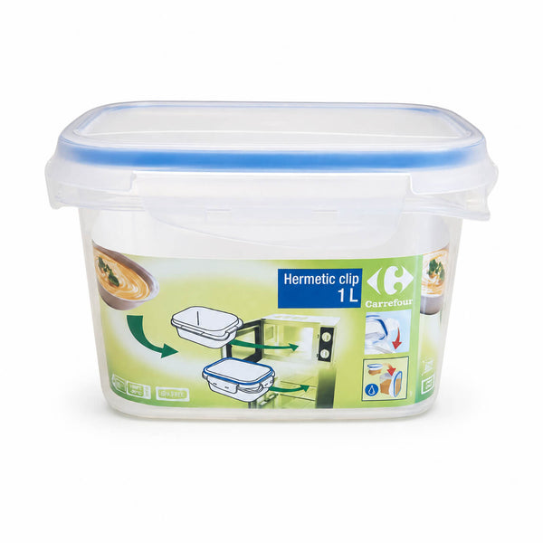 Carrefour Hermetic Click & Lock Food Storage Box – 1 L | BPA-Free