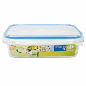 Carrefour Hermetic Click & Lock Food Storage Box – 1 L | BPA-Free