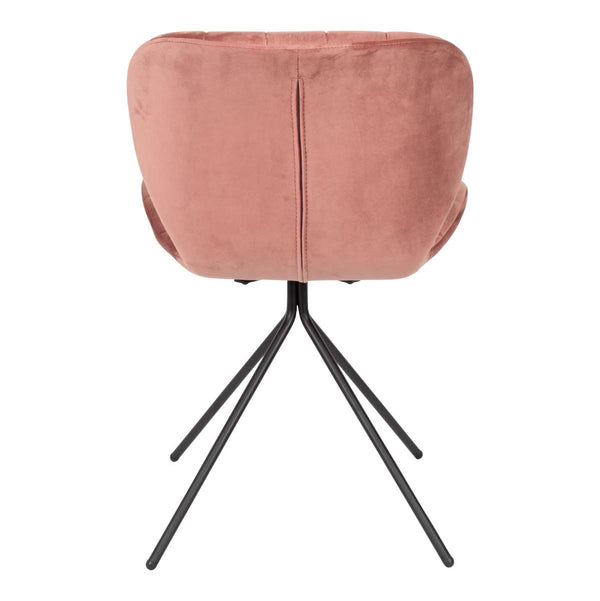 OMG Dining Chair with Black Metal Legs – Modern Upholstered Accent Chair for Dining Room &amp; Office