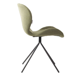 OMG Dining Chair with Black Metal Legs – Modern Upholstered Accent Chair for Dining Room &amp; Office