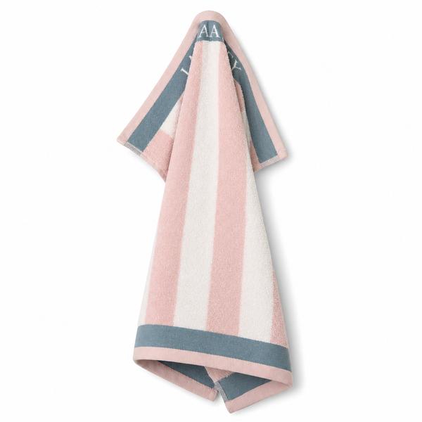Laura Ashley Kitchen Towel - Blush Vertical Stripes