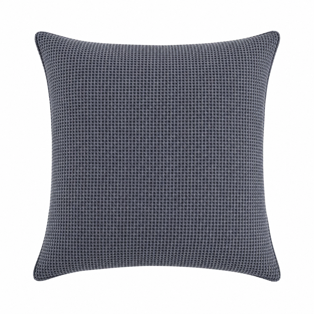 Tiseco Home Studio Cushion - Waffle Pattern - Navy