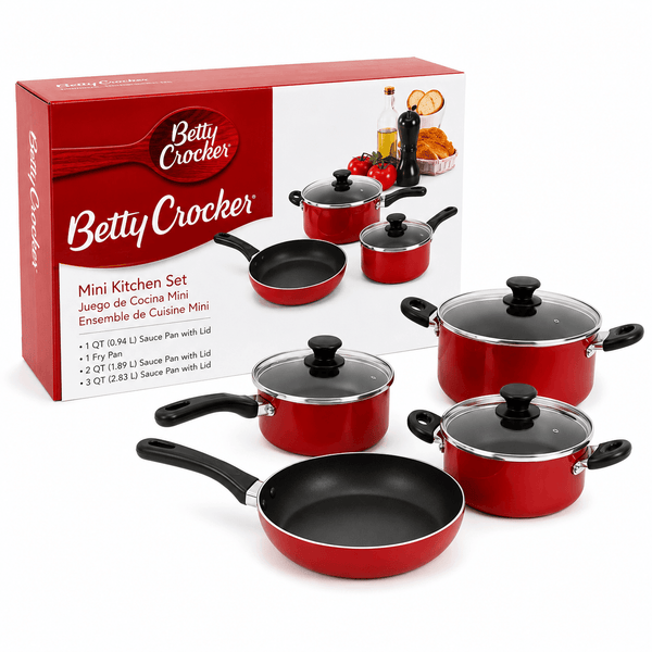 Betty Crocker Non-Stick Cookware Set Of 7 Pieces