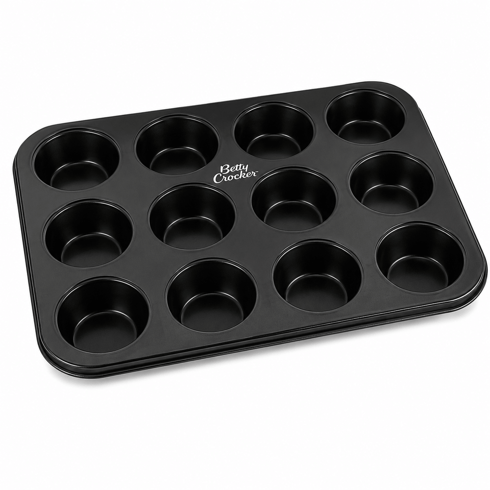 Betty Crocker Non-Stick Baking Muffin Pan 12 Cups 35x26.5x3cm