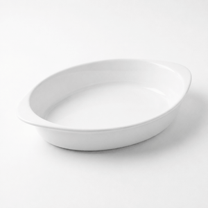 StrongHold White Oval Ceramic Baking Dish 37.5 cm