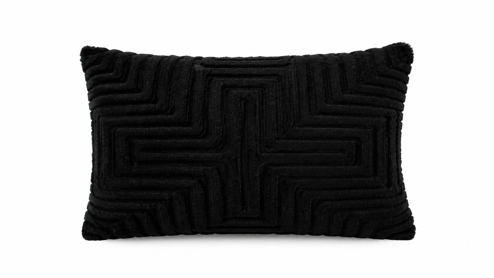 By-Boo Madam Black Fluffy Cushion