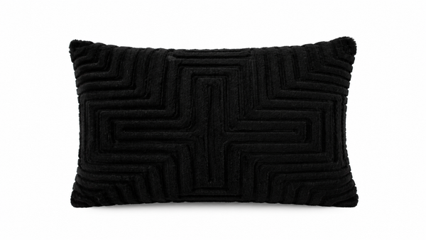 By-Boo Madam Black Fluffy Cushion