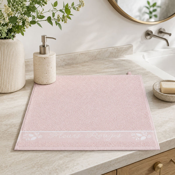 Royal Boch Fleurs Rouges Kitchen Towel in Pink