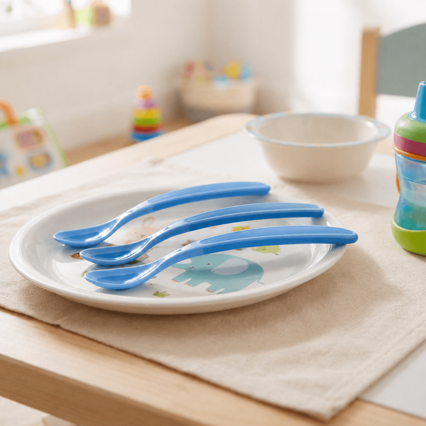Nuby Blue Thermosensitive Baby Feeding Spoons - Set of 3