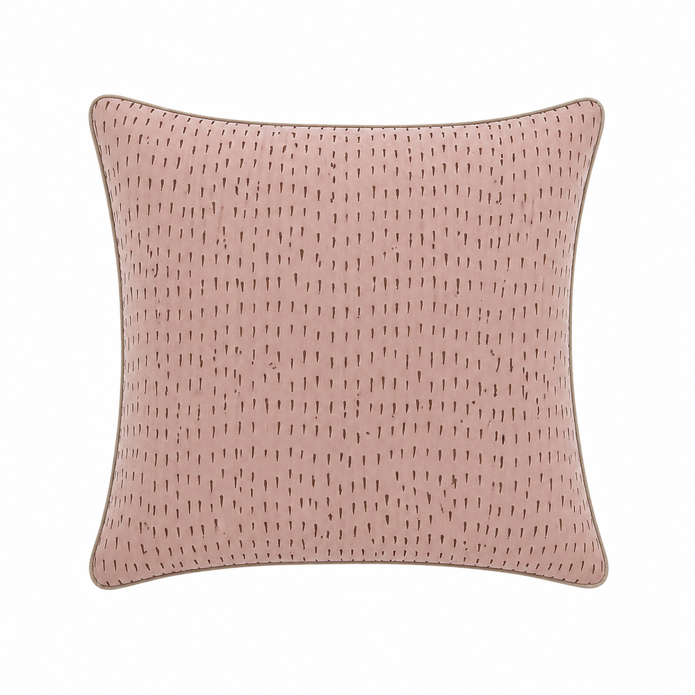 Tiseco Home Studio Cushion - Dash Pattern - Blush Pink