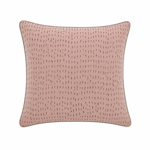 Tiseco Home Studio Cushion - Dash Pattern - Blush Pink
