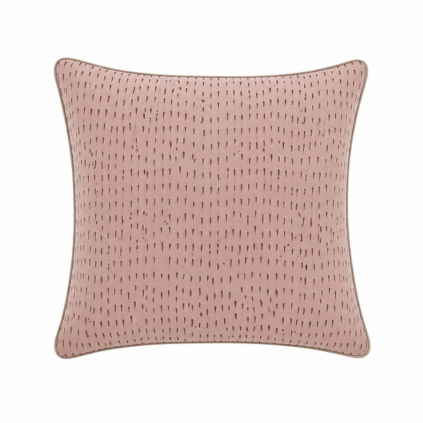 Tiseco Home Studio Cushion - Dash Pattern - Blush Pink