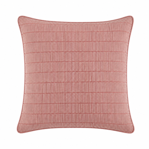 Tiseco Home Studio Cushion - Geometric Dash Pattern - Dusty Rose