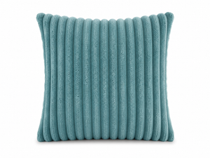 Tiseco Home Studio Cushion - Ribbed Plush Texture - Turquoise