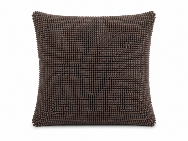 Tiseco Home Studio Cushion - Chenille Tufted Fabric - Dark Grey