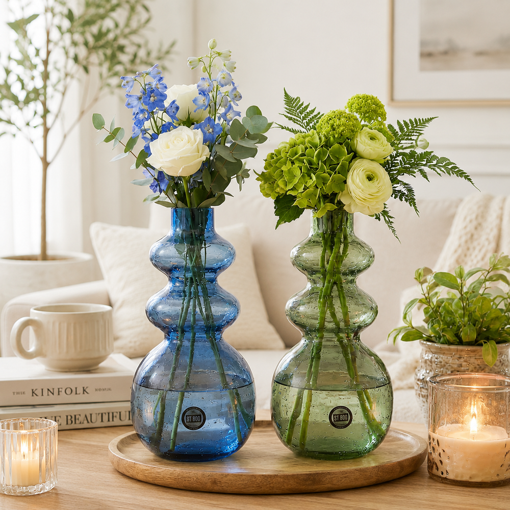By-Boo Viva Vases in Blue or Green