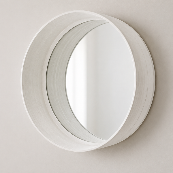 By-Boo Round Mirror in White or Green