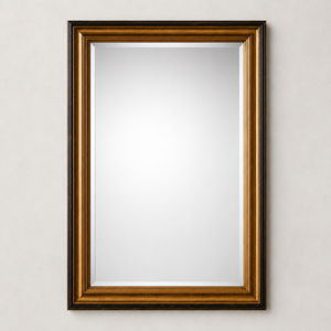 Micasa Classic Gold-Beveled Antique Gold Wall Mirror