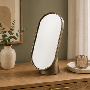 By-Boo Vanity-Four Metal & Glass Standing Mirror