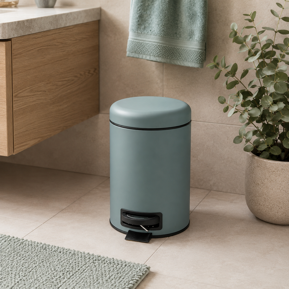 Wenko Leman 3L Turquoise Pedal Trash Bin
