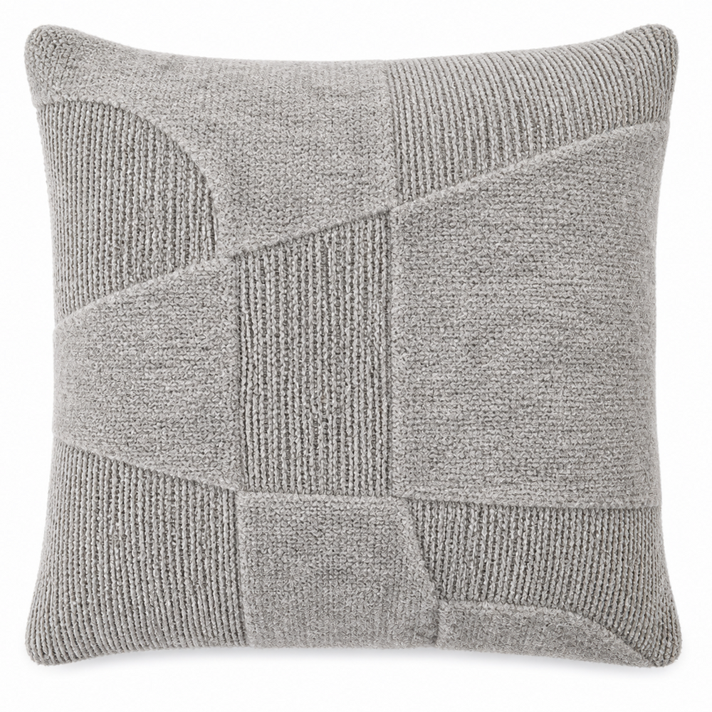 By-Boo Yuka Grey Wool Pillow