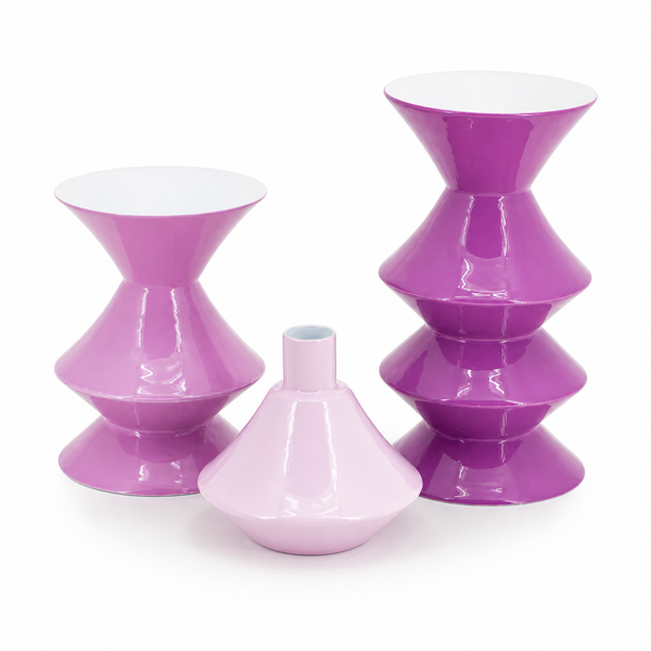 By-Boo Yack 3 pieces Candle Holders - in Blue, Green & Purple