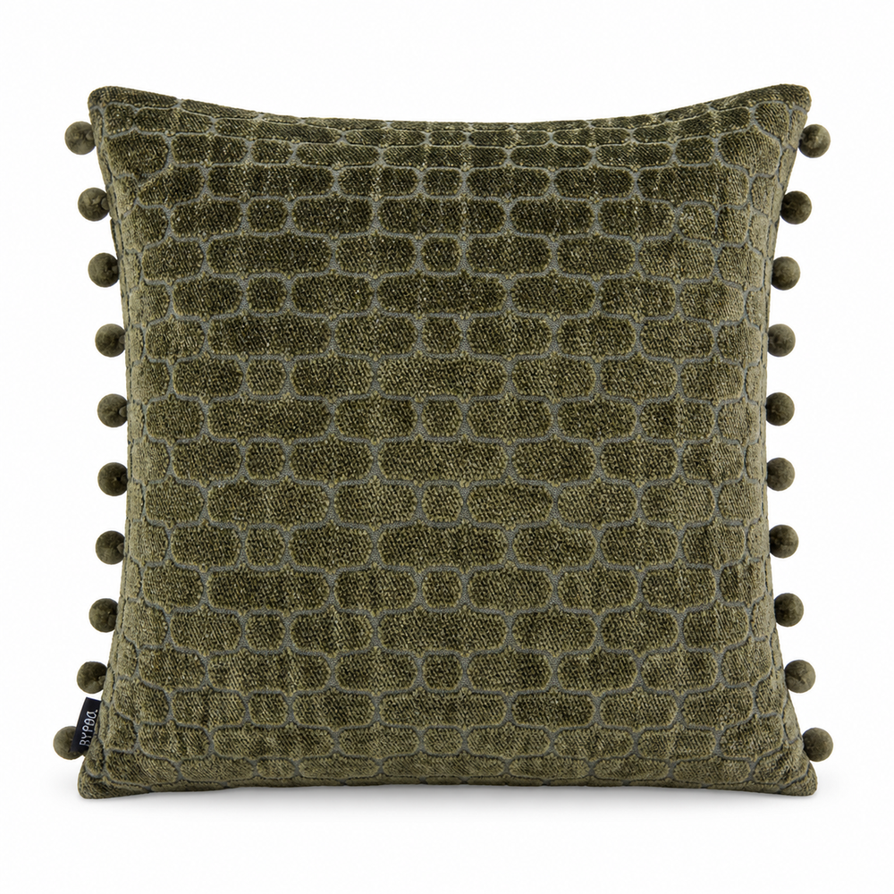 By-Boo Mercy Decorative Cushion in Olive Green
