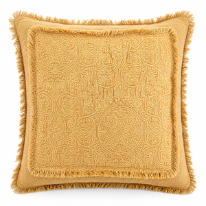 By-Boo Foil Decorative Cushion in Yellow