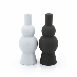 By-Boo Bold Candle Holder in Black or Light Blue