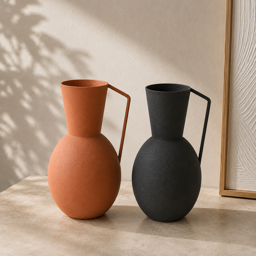 By-Boo Delphi Medium Vase in Black or Rust