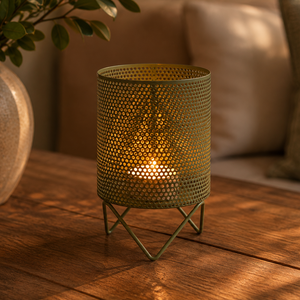 Bessoni Olive Green Openwork Tealight Holder - 2 models