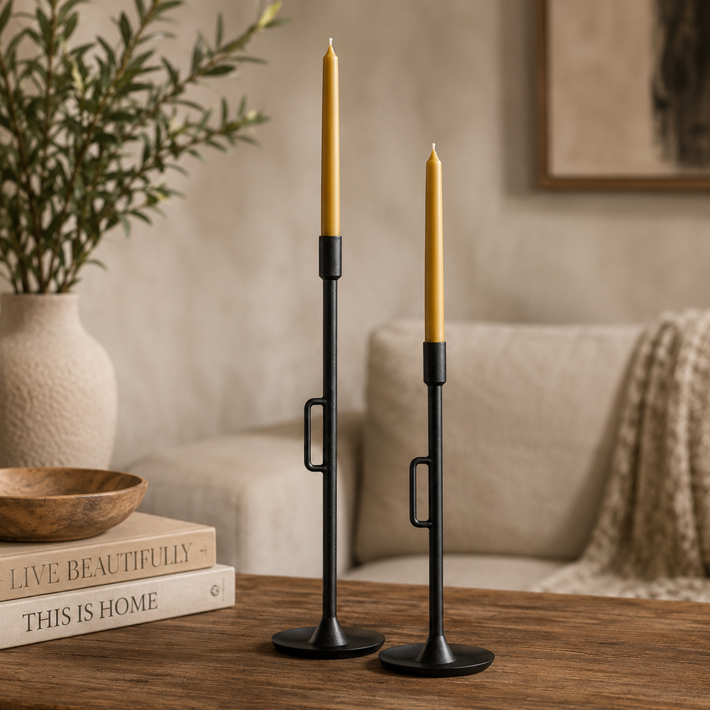 By-Boo Wick Iron Candlestick - Medium & Large