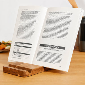 Cole & Mason Buckland Acacia Book & Tablet Stand